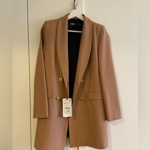 Structured Zara Camel Blazer